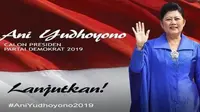 Netizen geger penampakan gambar yang seolah mengindikasikan istri Pak SBY, Ani Yudhoyono mencalonkan diri jadi presiden 2019 mendatang.