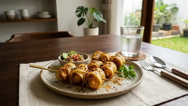 Resep Potato Chicken Skewer Crispy yang Renyah dan Gurih