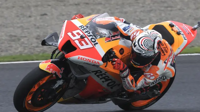 Marc Marquez secara mengejutkan berhasil menjadi yang tercepat di FP2 MotoGP Jepang (AFP)