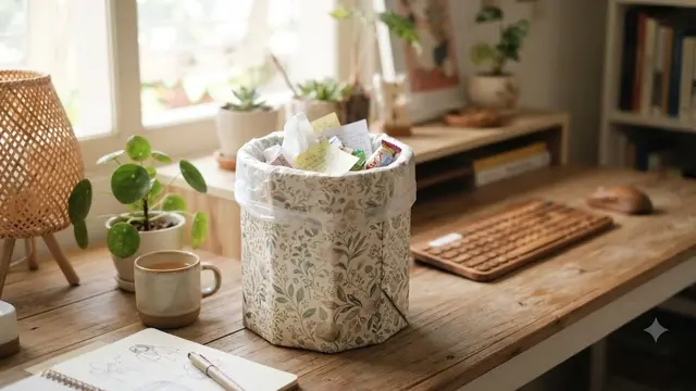 Kardus Bekas yang Dilapisi Kertas Kado (AI Generated)