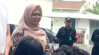 Putri bakal cawapres Ma'ruf Amin, Haniatunnia di RSPAD Gatot Soebroto, Jakarta (Liputan6.com/ Yunizafira Putri)