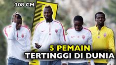 Video 5 pemain sepak bola tertinggi di dunia tahun 2016, salah satunya Kristof Van Hout kiper asal Belgia dengan Tinggi 203cm.