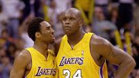 Shaquille O'neill & Kobe Bryan_(AFP/Vince Bucci)