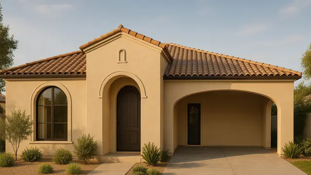 Model Rumah Type 36 Gaya Mediterania 1 Lantai