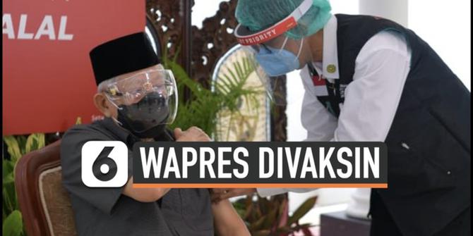 VIDEO: Wakil Presiden Ma'ruf Amin Disuntik Vaksin Covid-19