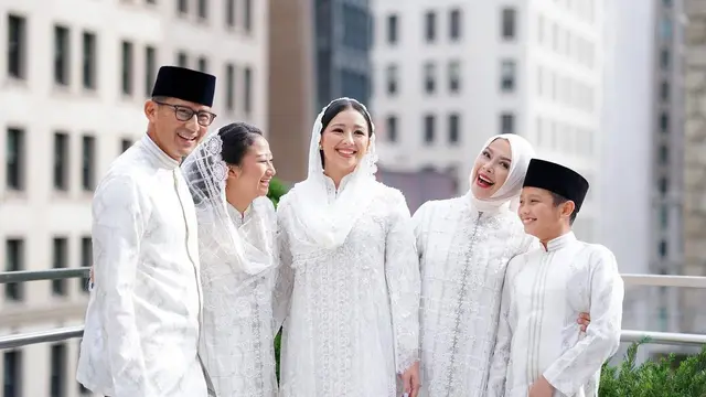 Sandiaga Uno dan keluarga. (Foto: Dok. Instagram @sandiuno)