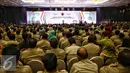 Menkopolhukam Luhut B Panjaitan memberikan kata sambutan saat pembukaan Rapat Koordinasi Nasional (Rakornas) Penanggulangan Bencana seluruh Indonesia di Jakarta, Rabu (24/2). (Liputan6.com/Faizal Fanani)