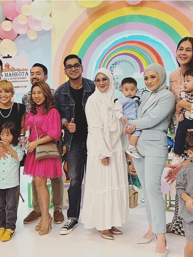 Nathalie Holscher gelar Pesta Ulang Tahun Baby Adzam yang pertama (Foto: Instagram nina_mpokalpa)