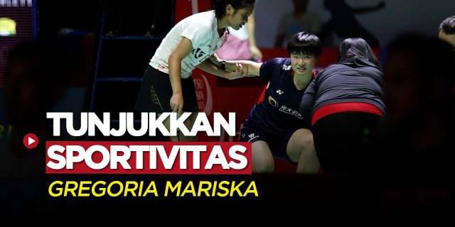 VIDEO: Aksi Sportivitas Gregoria Mariska Tunjung Terhadap Tunggal Putri China di Indonesia Masters 2023