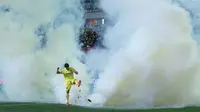 Granat Gas Air Mata Sempat Hentikan Laga Villareal