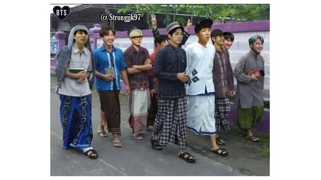 10 Editan Foto Idol K-Pop Edisi Ramadan Ini Bikin Geleng Kepala