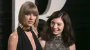 Menurut Lorde, Taylor Swift merupakan salah satu sahabatnya kerap ia jadikan panutan. Selain itu, sosok Taylor juga lah yang menemaninya selama ini dalam melewati senang dan susahnya hidup. (AFP/Bintang.com)
