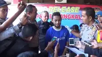 Zulfikar Novan, penyanyi dangdut yang ditangkap Polres Bangkalan karena sabu-sabu. (Liputan6.com/Musthofa  Aldo)