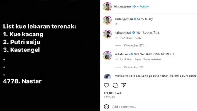 Najwa Shihab sampai Bintang Emon Debat Kue Kering Terenak untuk Lebaran Idul Fitri
