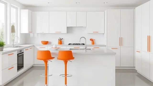 Inspirasi Dapur Warna Orange