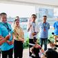 Menteri Pemuda dan Olahraga Zainudin Amali mendampingi Presiden Joko Widodo menyaksikan balapan Formula E Jakarta e-Prix 2022 di Ancol, Jakarta.