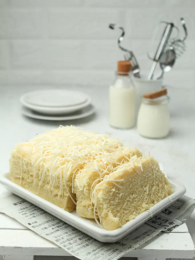 resep bolu keju kukus