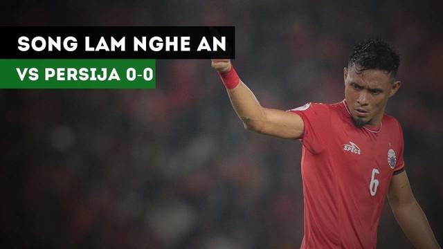 Persija Jakarta ditahan imbang oleh Song Lam Nghe An dalam pertandingan ketiga penyisihan Grup H Piala AFC, di Stadion Vinh, Vietnam, Selasa (6/3/2018).