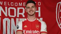 Dari musim ke musim, Arsenal banyak dihuni para pemain lokal asal Inggris untuk memperkuat skuad The Gunners. Teranyar, Arsenal baru saja mendapatkan andalan West Ham United, Declan Rice dengan harga fantastis hingga memuncaki deretan 5 besar pemain Inggris termahal yang pernah didatangkan The Gunners menurut situs transfermarkt. Berikut daftar lengkap kelima pemain tersebut. (arsenal.com)
