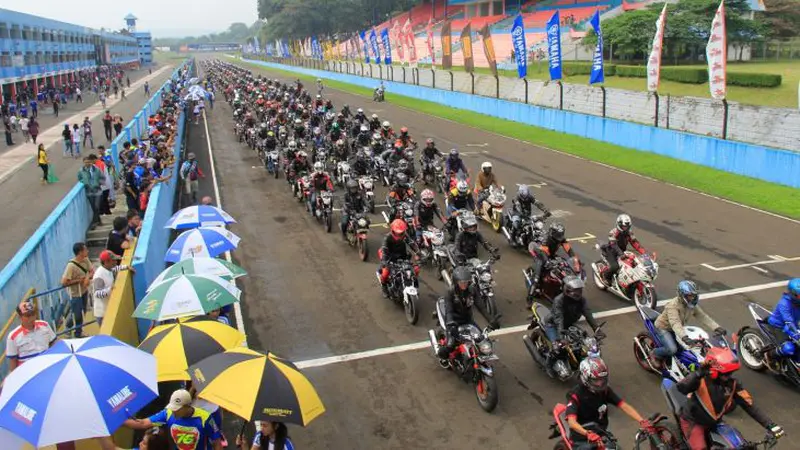 Ribuan V-Ixion Banjiri Sirkuit Sentul