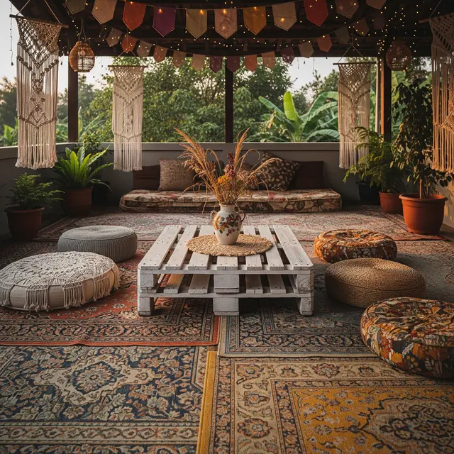 Desain Teras Rumah Gaya Bohemian Budget di Bawah Rp2 Juta