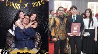 Anak artis yang lulus SMA tahun 2025. (sumber: Instagram/neng_risma/sahrulgunawanofficial)