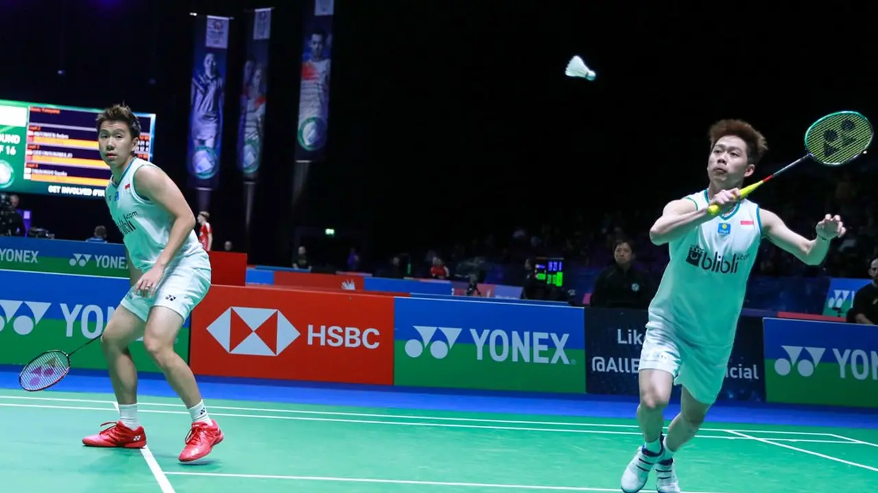 Ganda putra Indonesia, Kevin Sanjaya Sukamuljo/Marcus Fernaldi Gideon.