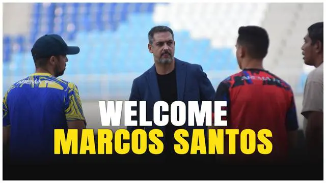 VIDEO: Marcos Santos Datang! Pelatih Baru Arema FC Disambut Hangat di Stadion Kanjuruhan