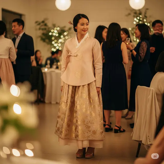 Hanbok Modern Brokat