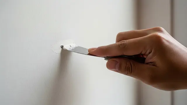 Cara Menutup Lubang Bekas Paku di Dinding