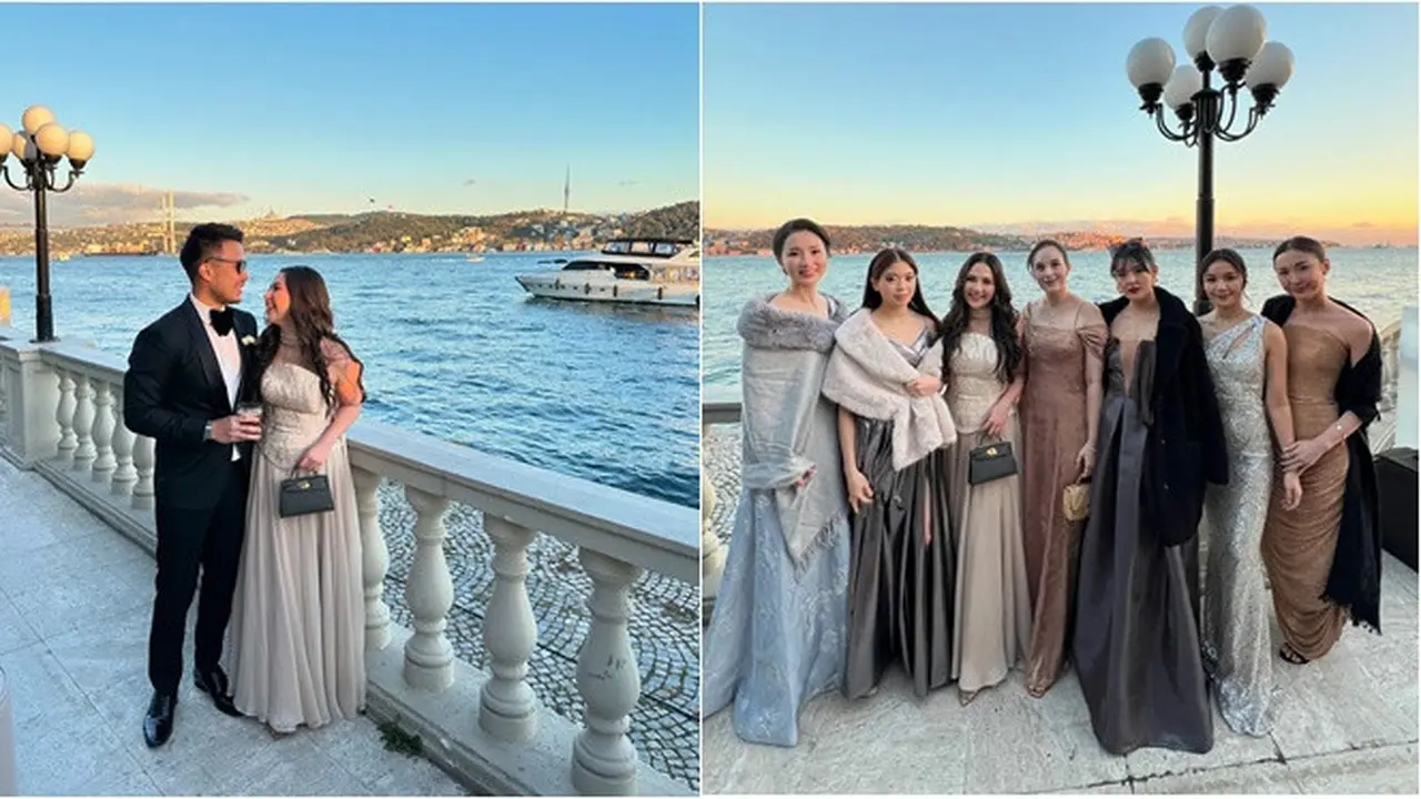 6 Potret Jessica Mila dan Yakup Hasibuan Kondangan ke Turki, Bertemu Chelsea Islan