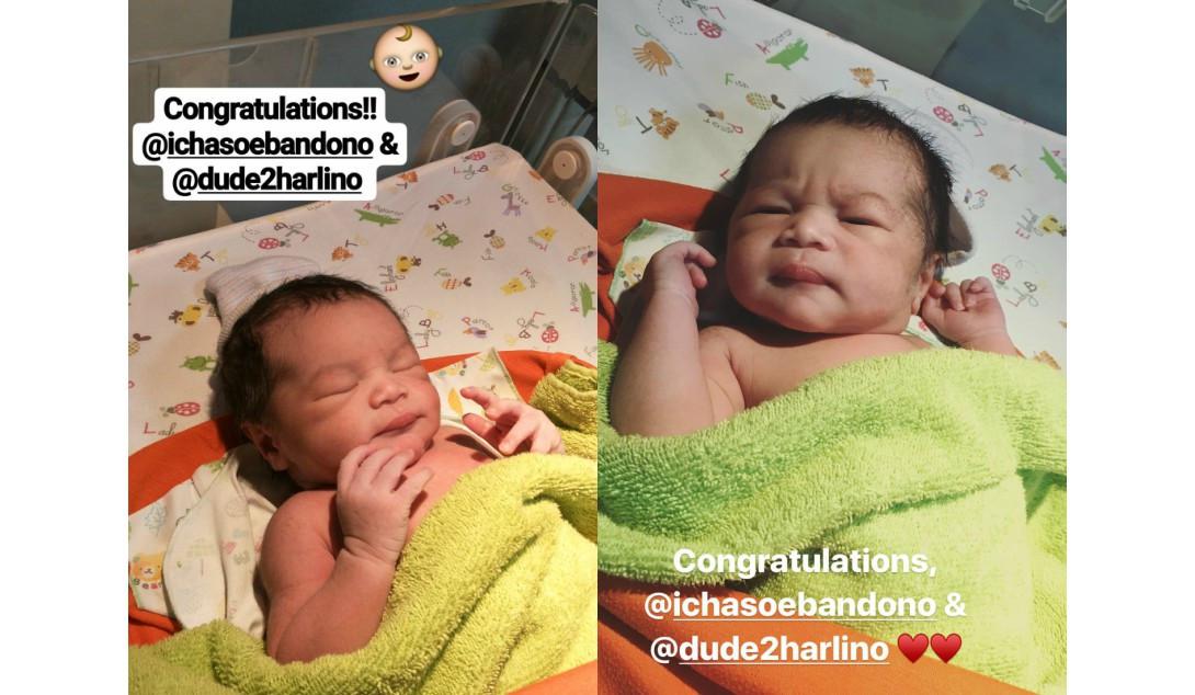Dude Harlino dan Alyssa Soebandono dikaruniai anak kedua.