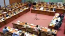 Suasana rapat kerja Menparekraf Sandiaga Uno dengan Komisi X DPR di Gedung Nusantara I, Jakarta, Rabu (16/3/2022). Rapat membahas kesiapan dukungan pelaksanaan MotoGP Mandalika 2022, strategi pemulihan dan penguatan Kemenparekraf pascamelandainya pandemi COVID-19. (Liputan6.com/Angga Yuniar)