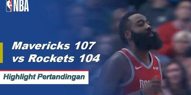 Cuplikan Pertandingan NBA : Mavericks 107 vs Rockets 104