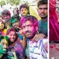 Festival warna atau holi di India (Sumber: brightside)