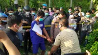 Rian (21) pembunuh gadis yang terbungkus kantong plastik dan seorang perempuan lainnya di Bogor, Jawa Barat. (Liputan6.com/Achmad Sudarno)