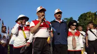 Kapolri Jenderal Tito Karnavian bersama Panglima TNI Jenderal Hadi Tjahjanto. (Liputan6.com/Ady Anugrahadi)