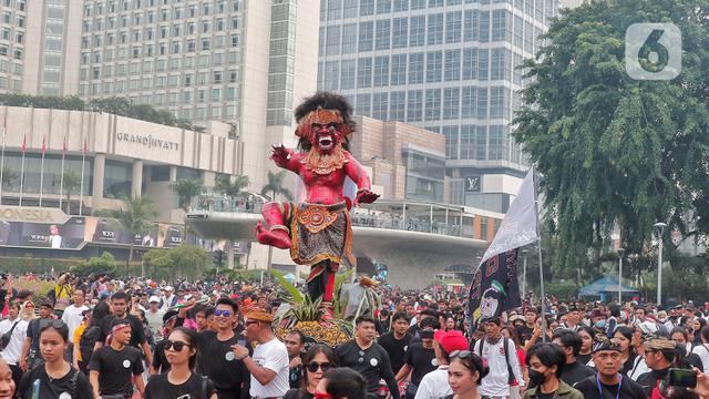 Sambut Perayan Nyepi 2023, Ogoh Ogoh Diarak di Bundaran HI Jakarta