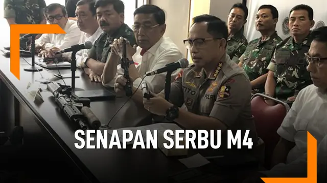 Melihat Senapan Serbu M4 Carbine Milik Perusuh 22 Mei