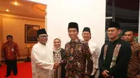Jokowi memilih hadir di acara buka bersama di rumah Wakil Ketua MPR Oesman Sapta. (MPR RI)