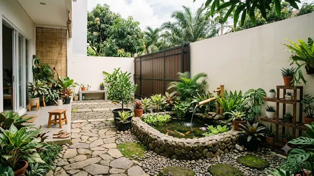 9 Inspirasi Kebun Mini di Balik Pagar yang Tidak Terlihat dari Jalan, Jadi Oase Tersembunyi