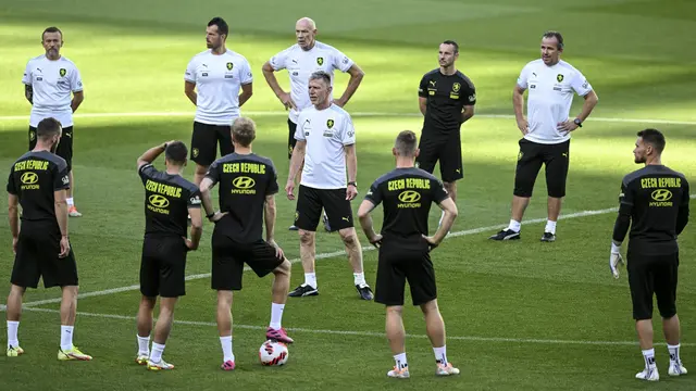 Latihan Ceko Jelang Kontra Portugal