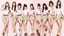 Pada tahun 2011, SNSD merilis album pertama di Amerika Serikat. Selama promosi, mereka diundang ke berbagai acara TV. Hal ini membuat SNSD sebagai artis K-pop yang tampil di TV Amerika. (Foto: Allkpop.com)