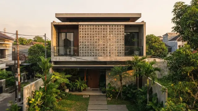 Desain Fasad Rumah Menghadap Matahari Sore