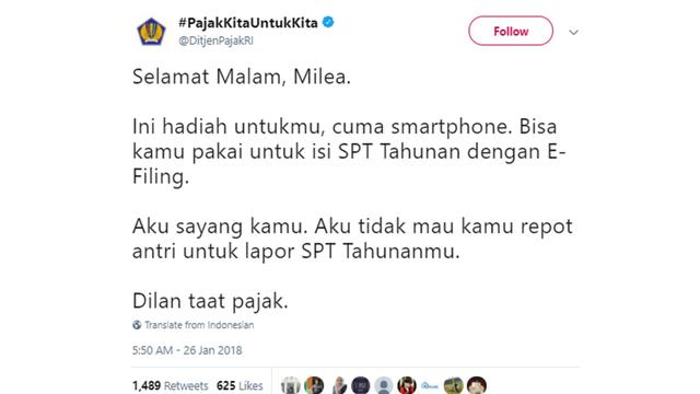 Pelesetan Dialog Dilan 1990