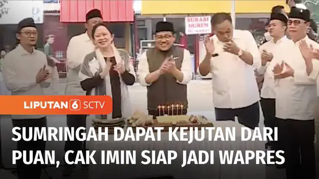 VIDEO: Dapat ‘Surprise’ dari Puan Maharani, Cak Imin Mengaku Siap Jadi Wapres di Pemilu 2024