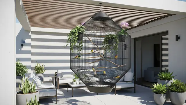 Aviary Gantung Estetik