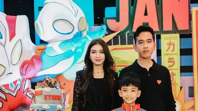 Gaya Gibran Rakabuming Serba Branded dan Selvi Ananda saat Pesta Ulang Tahun Jan Ethes.