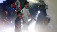 Manuchehr Jalilov jelang laga leg kedua final Piala Presiden 2019 melawan Arema di Stadion Kanjuruhan, Kabupaten Malang (14/4/2019). (Bola.com/Aditya Wany)
