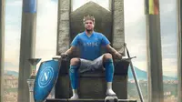Kevin De Bruyne resmi&nbsp;jadi pemain Napoli. (X @sscnapoli)